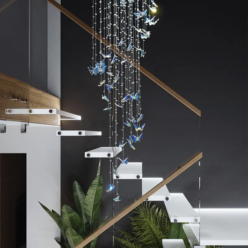 Butterfly Shape Crystal Chandelier - Ceiling Light - Image 3