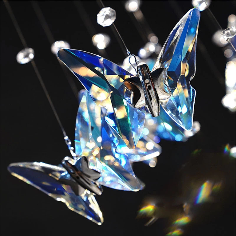 Butterfly Shape Crystal Chandelier - Ceiling Light - Image 5