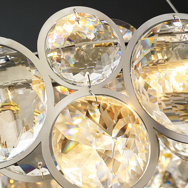 Unique Design Crystal Chrome Chandelier - Pendant Light - Image 9
