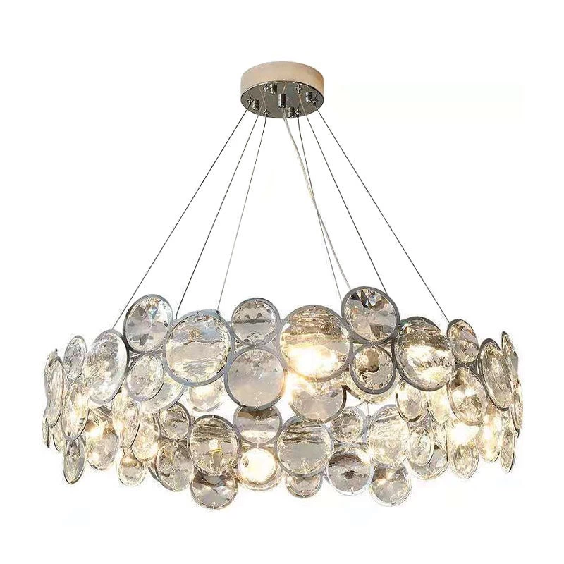 Unique Design Crystal Chrome Chandelier - Pendant Light - Image 6