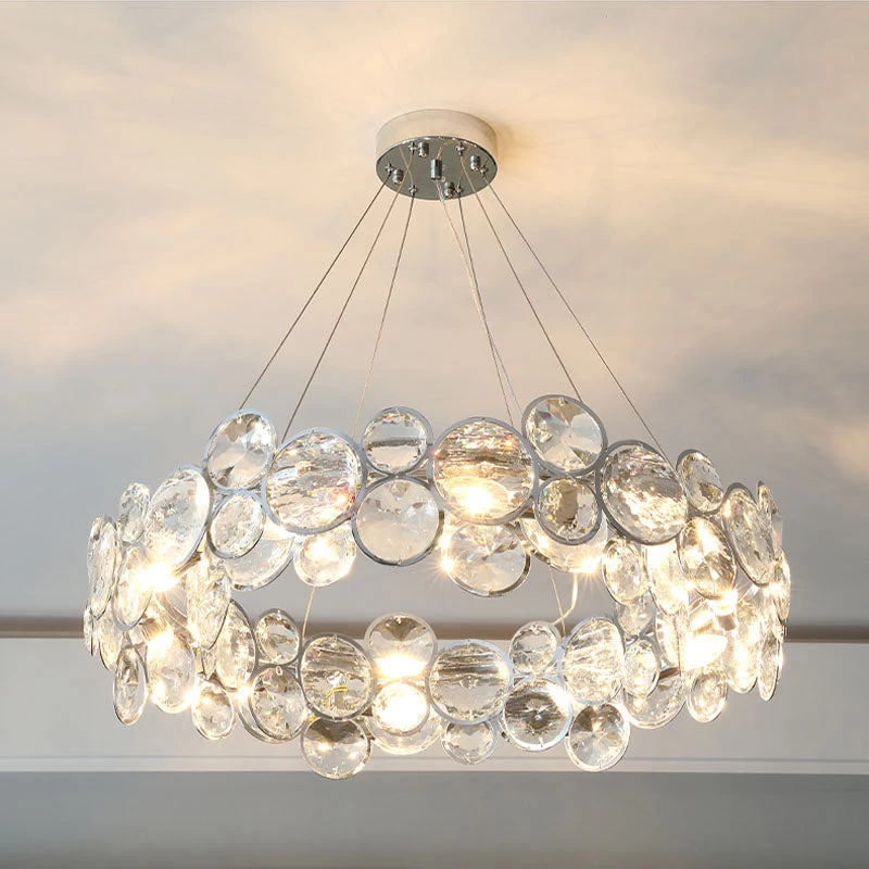Unique Design Crystal Chrome Chandelier - Pendant Light - Image 5