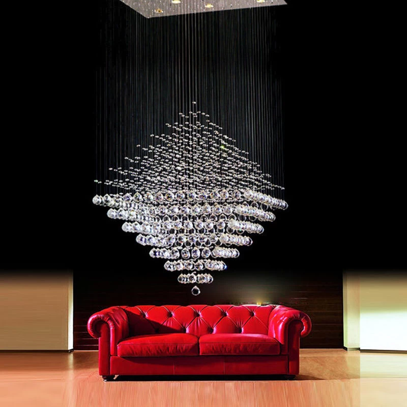 Diamond Shape Crystal Chandelier - Image 3