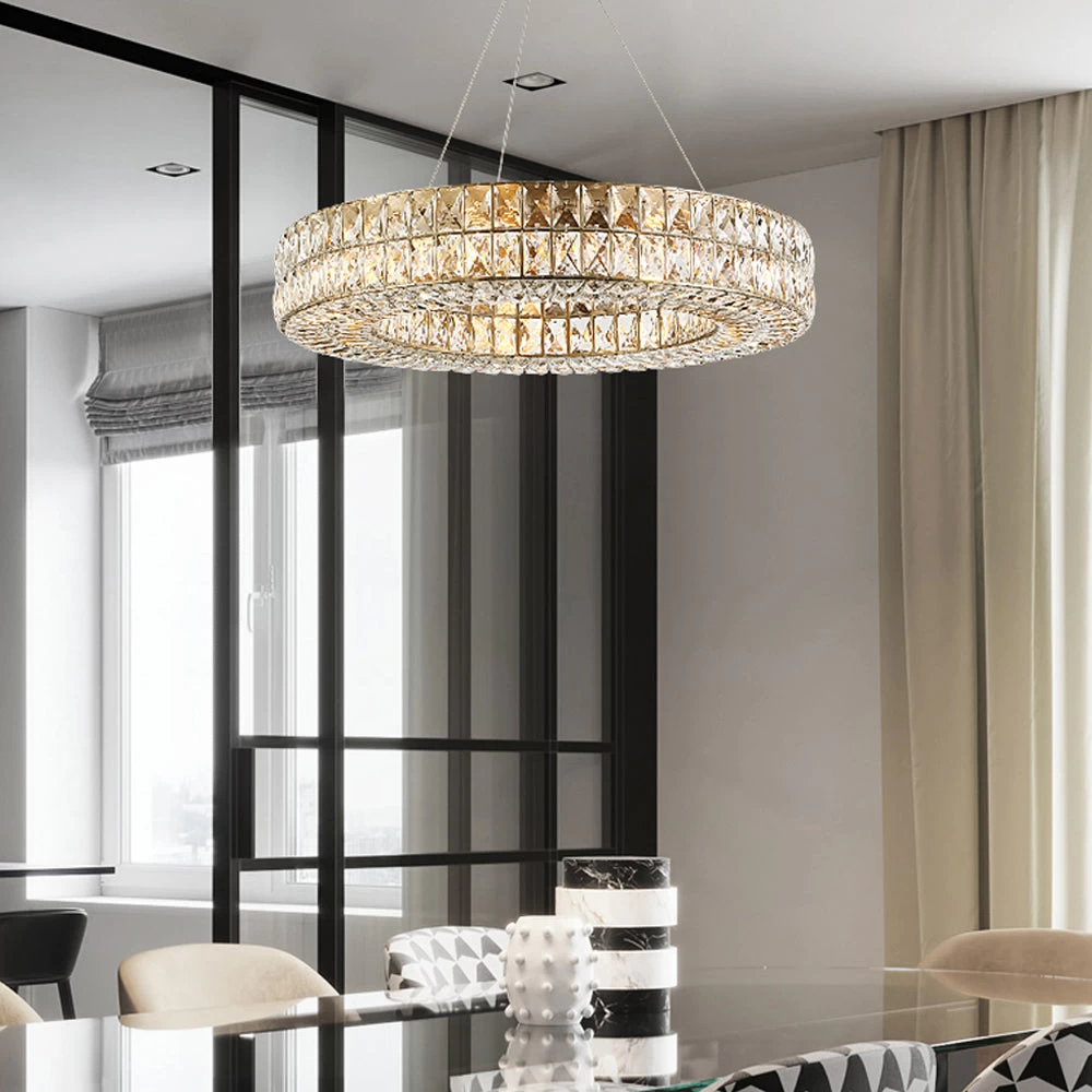 Luxury Style One Ring Crystal Chandelier - Living Room - Image 2