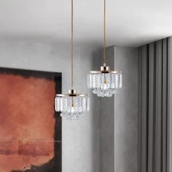 Clear CrystalLinear Pendant Light