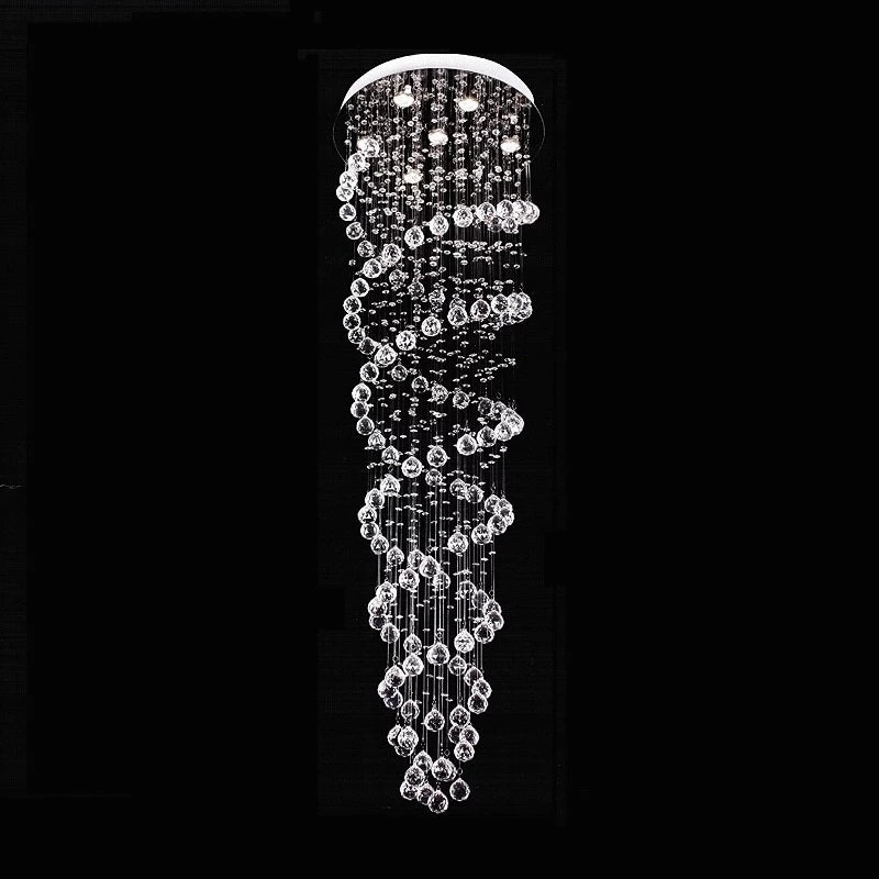 Double Spiral Modern Raindrop Chandelier - Staircase Chandelier - Image 5