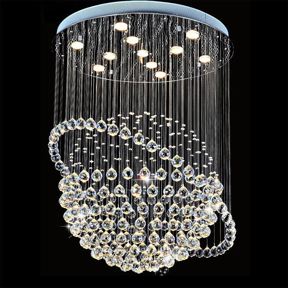 Modern Star Sphere Rain Drop Chandelier With Orbit - Image 11