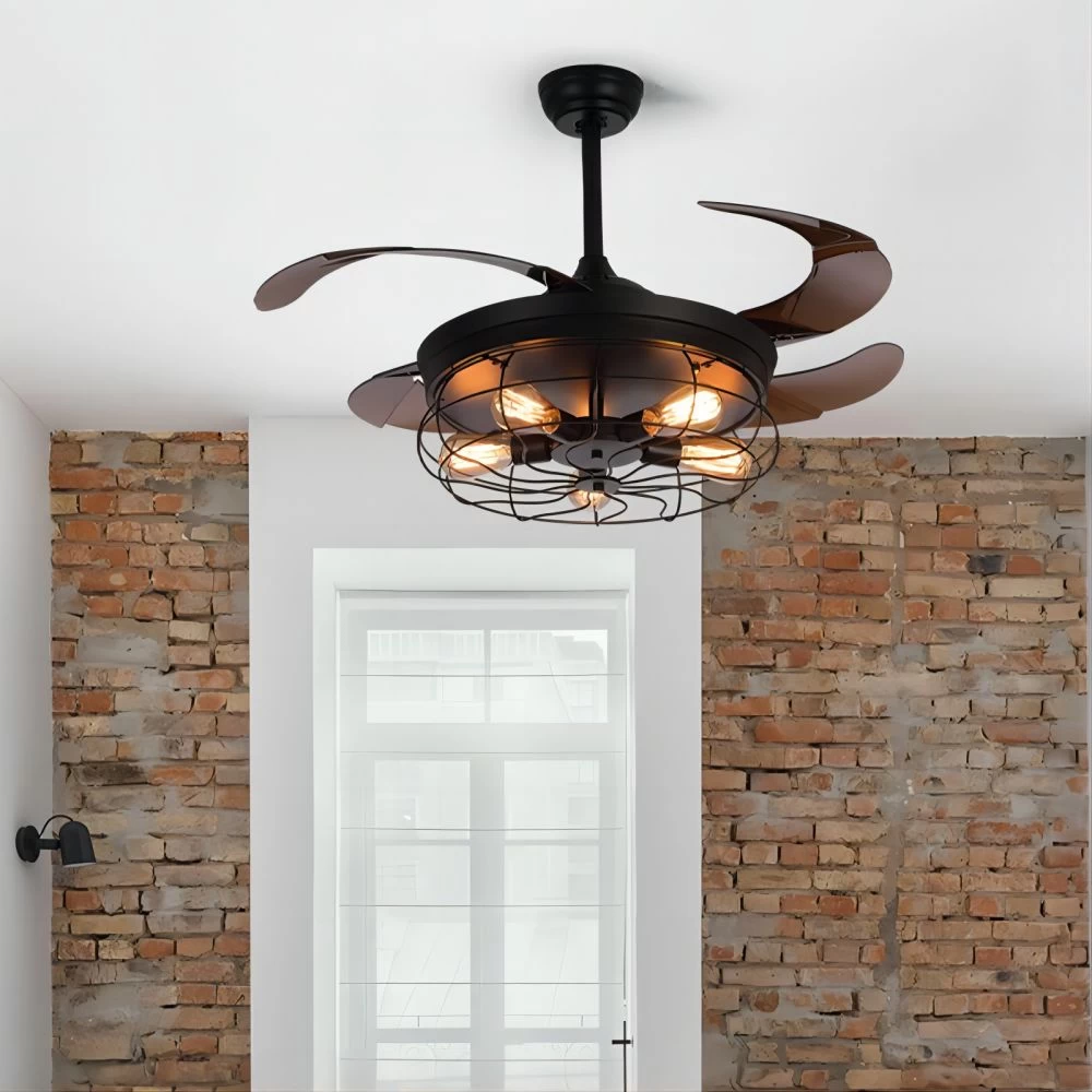 Industrial Ceiling Fan With Retractable Blades - Image 2