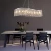 Elegant Wave Crystal Raindrop Chandelier - Pendant Light