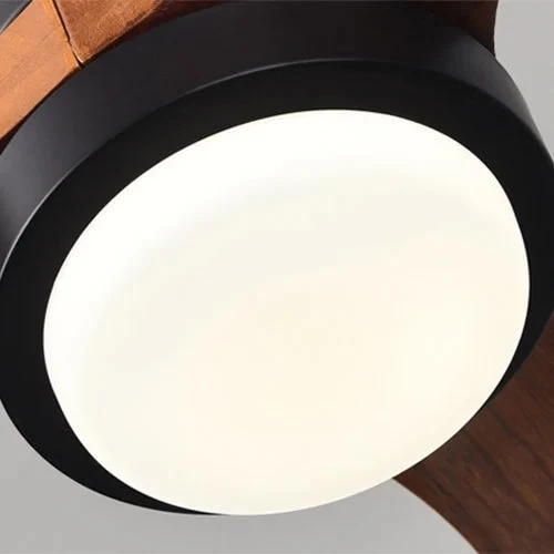 Wood Frequency Conversion Pendant Fan Light - Image 7