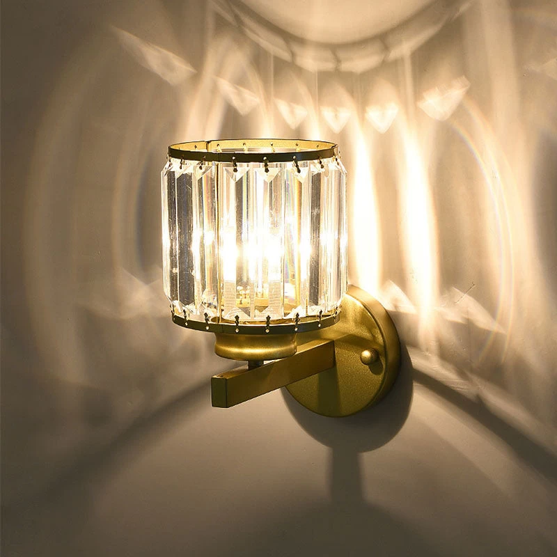 Modern Rustic Crystal Wall Sconce - Image 5