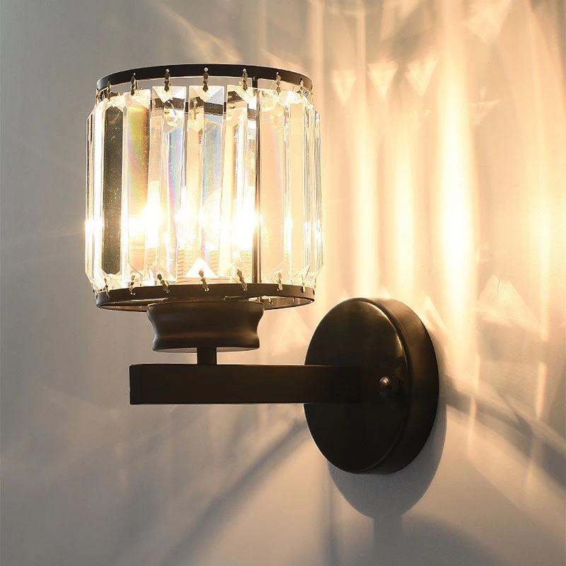 Modern Rustic Crystal Wall Sconce - Image 4
