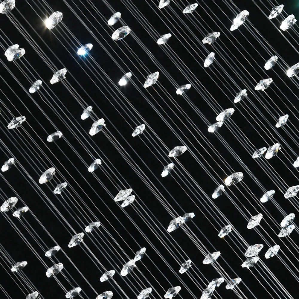 Modern Spiral Three Sphere Raindrop Crystal Chandelier Lighting - Image 10