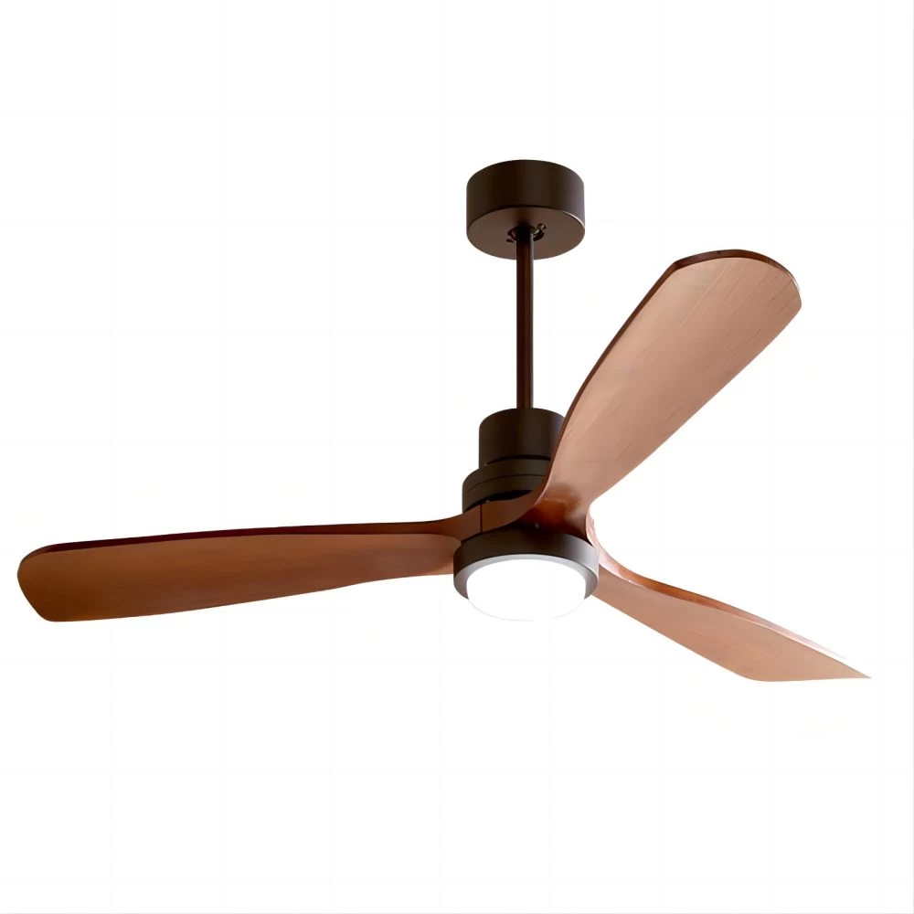 Wood Frequency Conversion Pendant Fan Light - Image 5