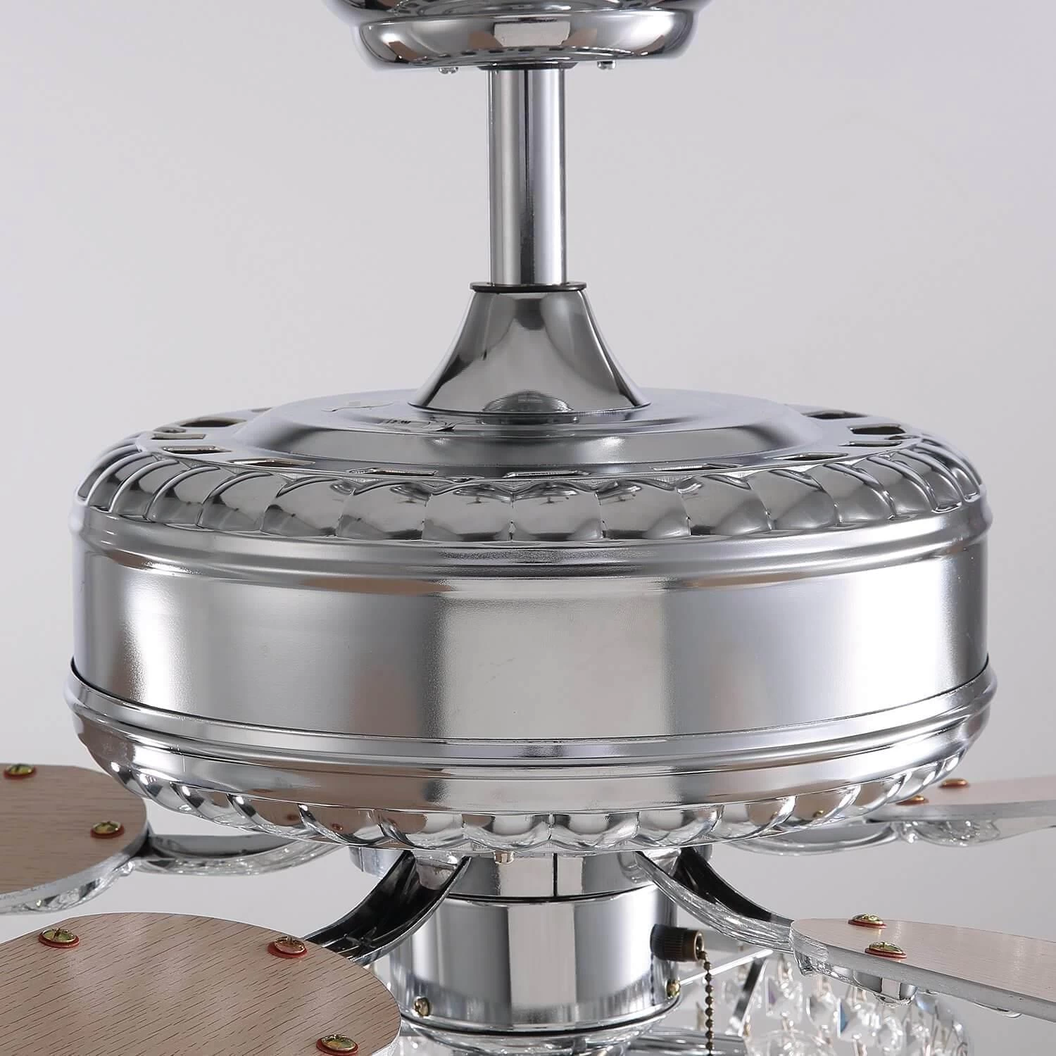 3 - Tier Raindrop Crystal Kitchen Ceiling Fan With Remote Control - Image 5