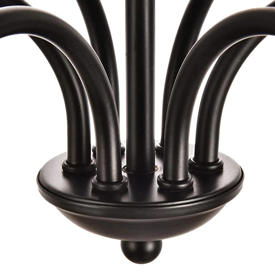Modern Farmhouse Black MetalChandelier - Image 9
