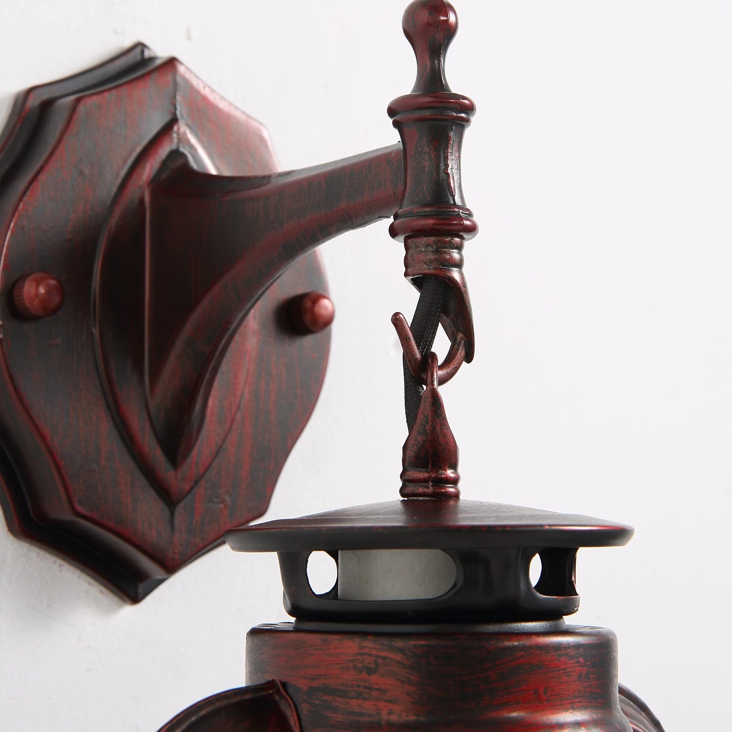 Rustic Lantern Wall Sconce - Image 10