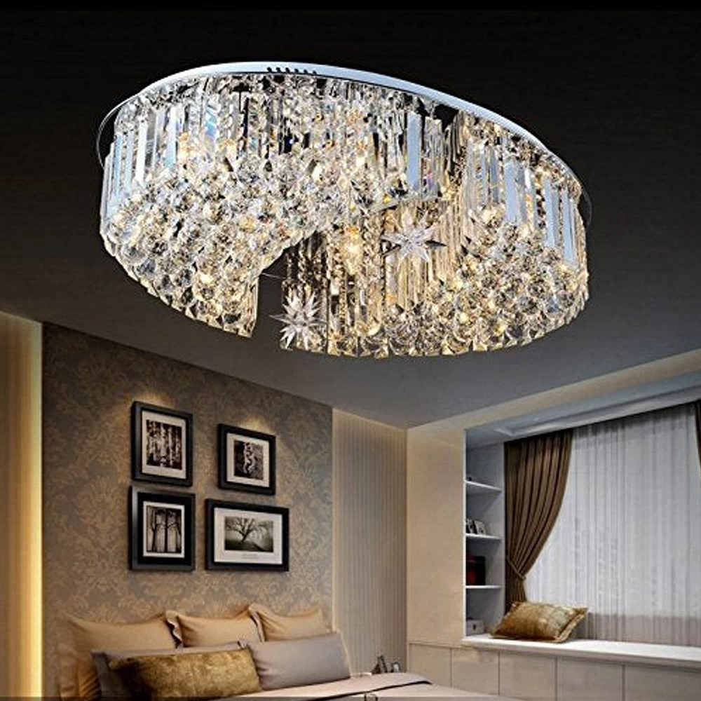 Elegant Moons And Stars CrystalChandelier - Ceiling Light