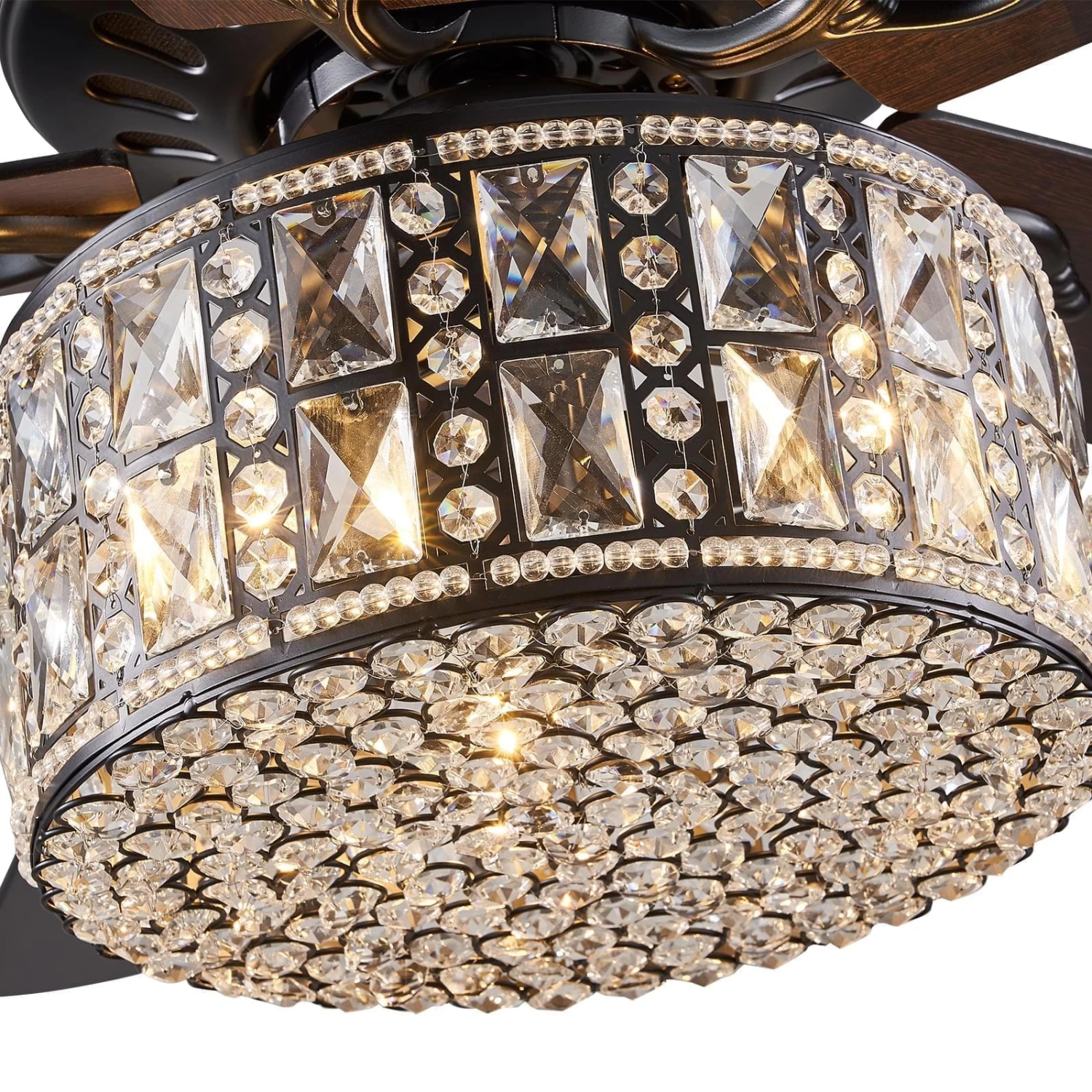 5 - Blade Double Layer Drum Ceiling Fan With Remote Control - Image 3