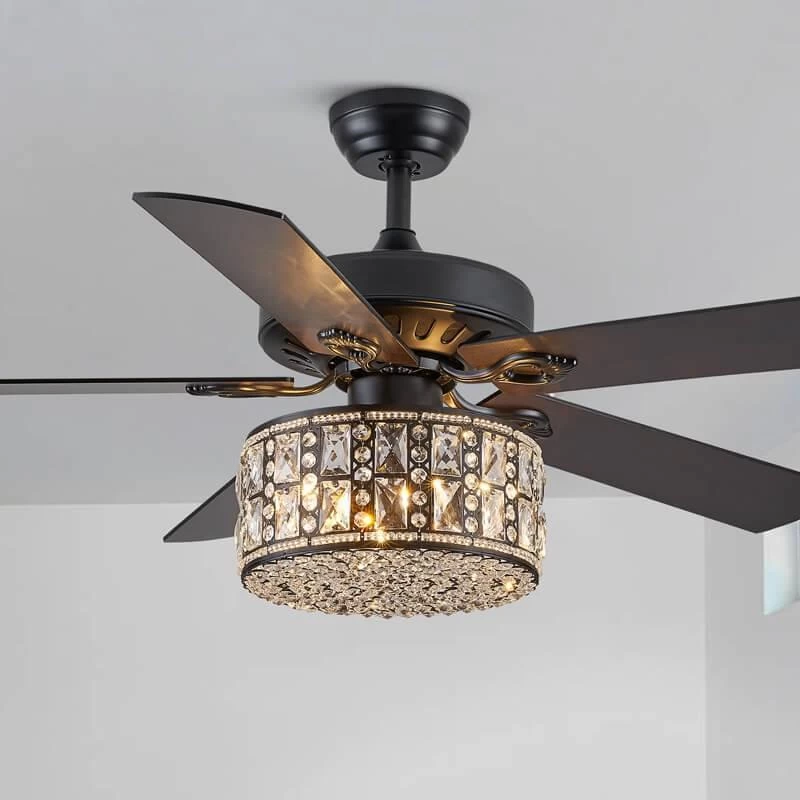 5 - Blade Double Layer Drum Ceiling Fan With Remote Control - Image 5