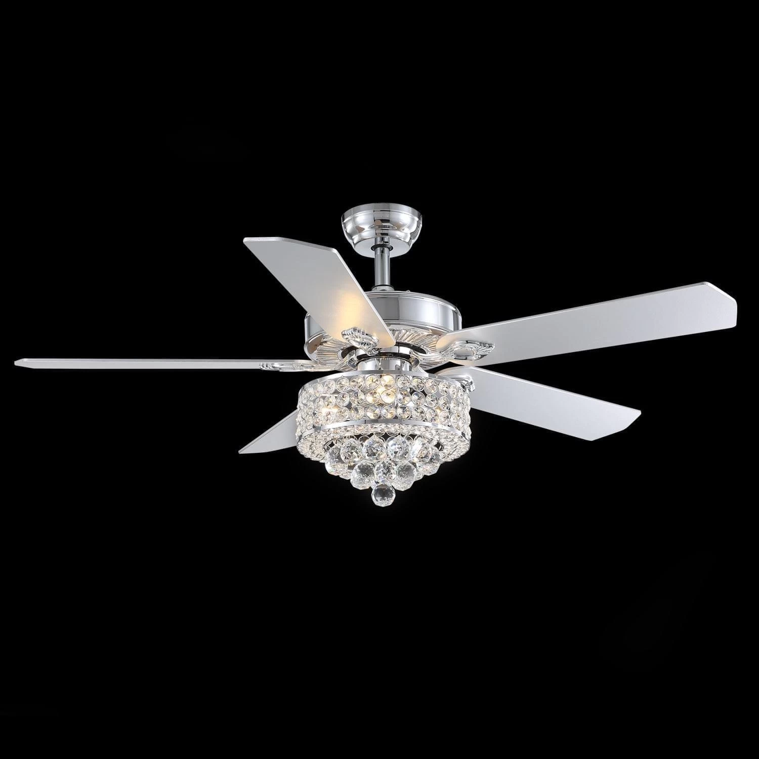 5 - Blade Luxury Crystal Ceiling Fan With Remote Control - Image 6