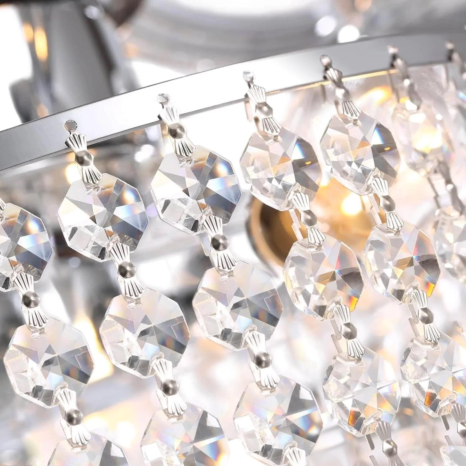 5 - Blade Raindrop Crystal Ceiling Fan With Remote Control - Image 6