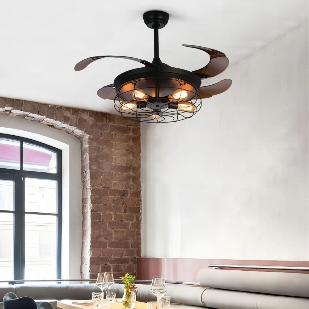 Industrial Ceiling Fan With Retractable Blades - Image 3
