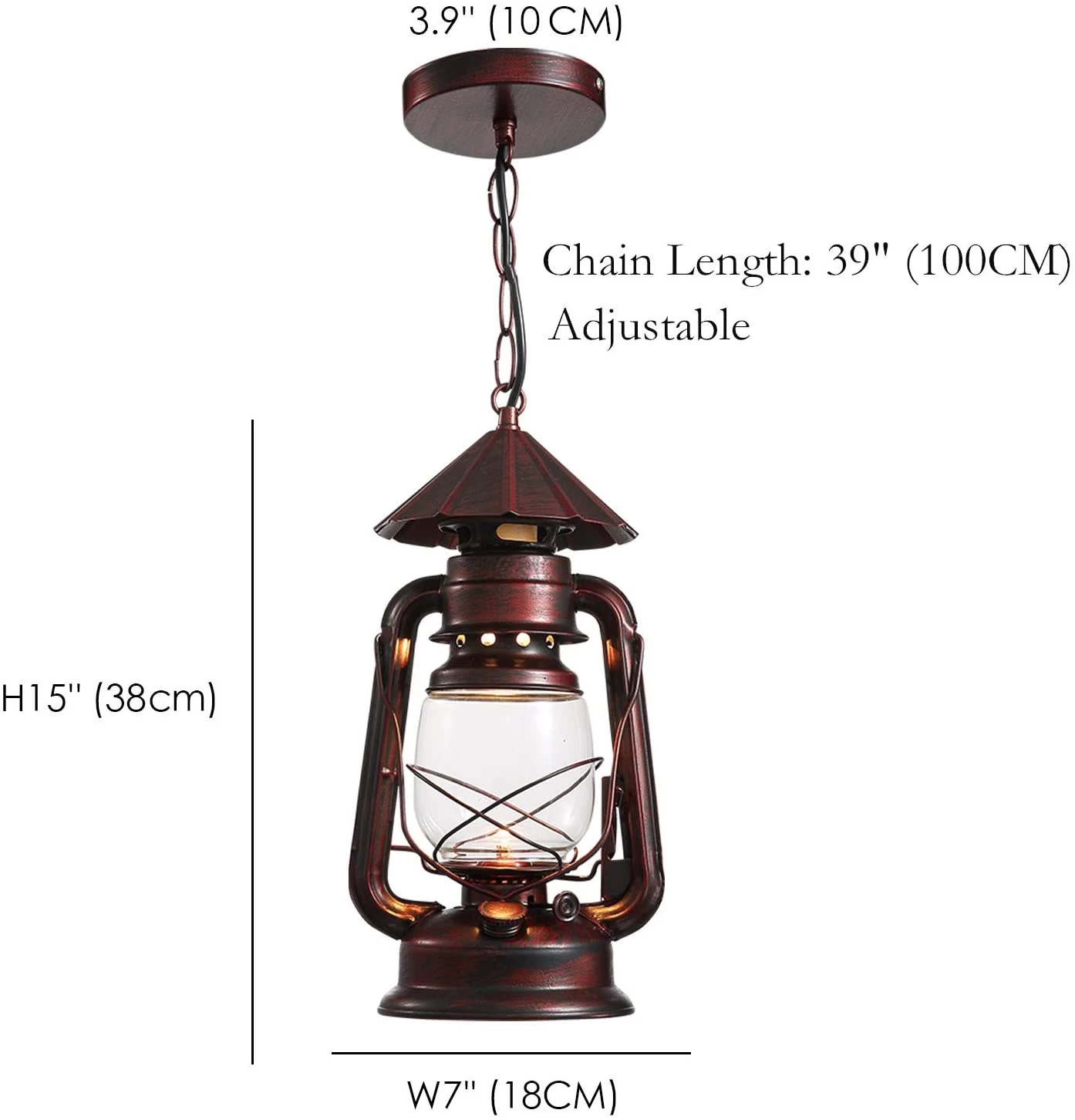 Rustic Lantern Pendant Lighting - Image 6