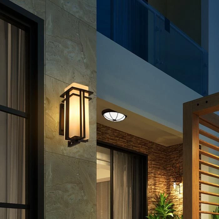 Wall Sconce With White Glass Shade - Image 3