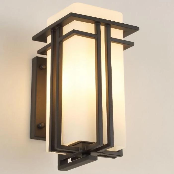 Wall Sconce With White Glass Shade - Image 2