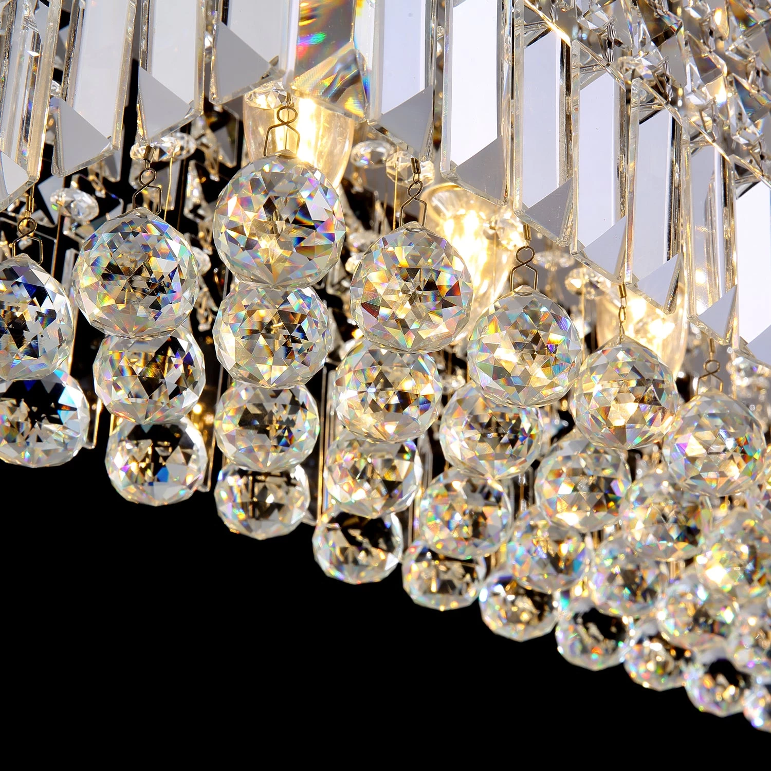 Rectangular Crystal Chandelier - Dining Room Crystal Chandeliers - Image 8