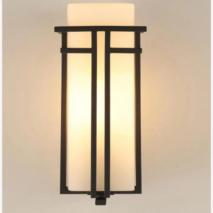 Wall Sconce With White Glass Shade - Image 4