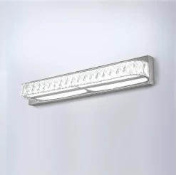 Acrylic Lampshape Dimmable LED Crystal Vanity Light
