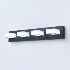 Black LED Modern Vanity Light