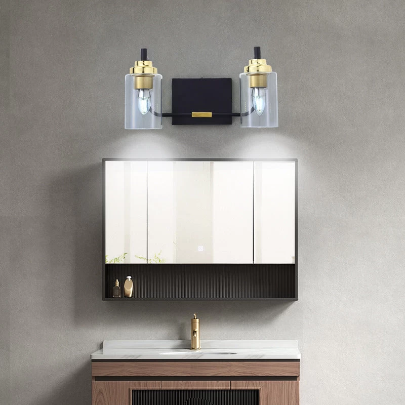 Black And Gold Glass Vanity Light - Image 4