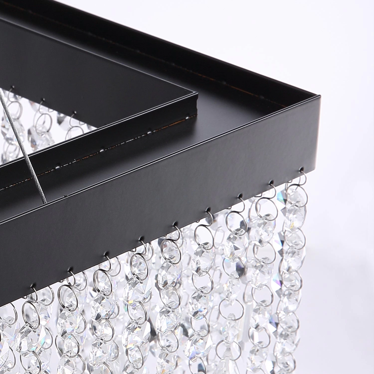 Rectangle Crystal Raindrop Chandelier - Image 7