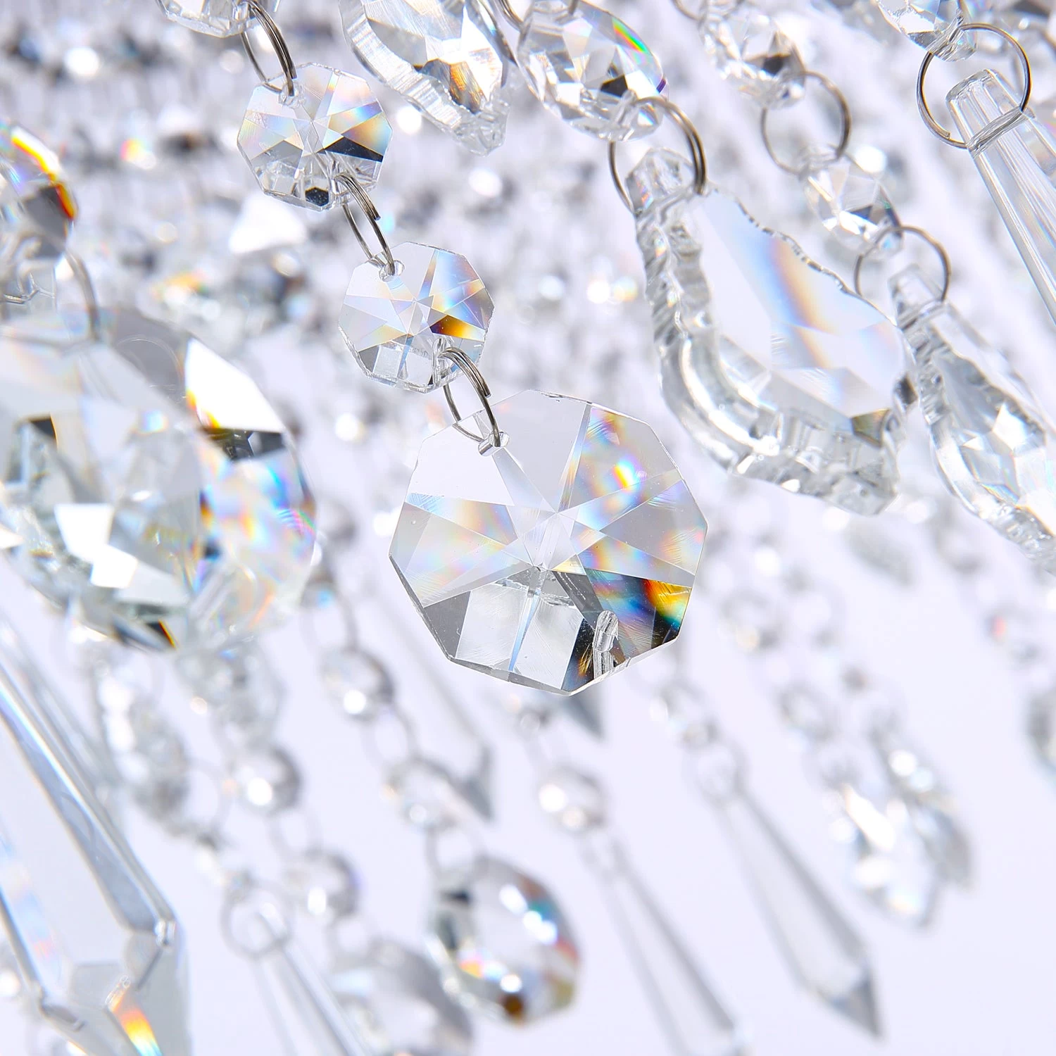 Rectangle Crystal Raindrop Chandelier - Image 6