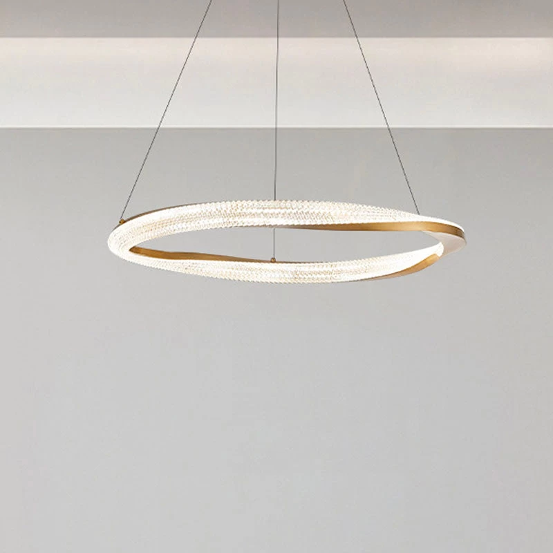 Gold Multi-layer Ring Chandelier - Image 4