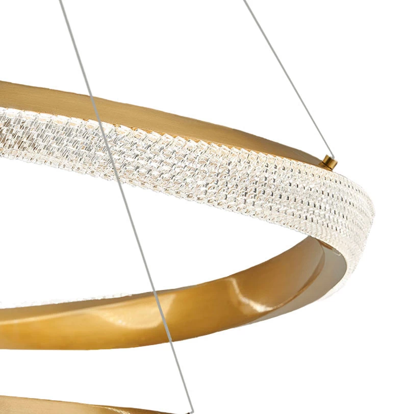 Gold Multi-layer Ring Chandelier - Image 7