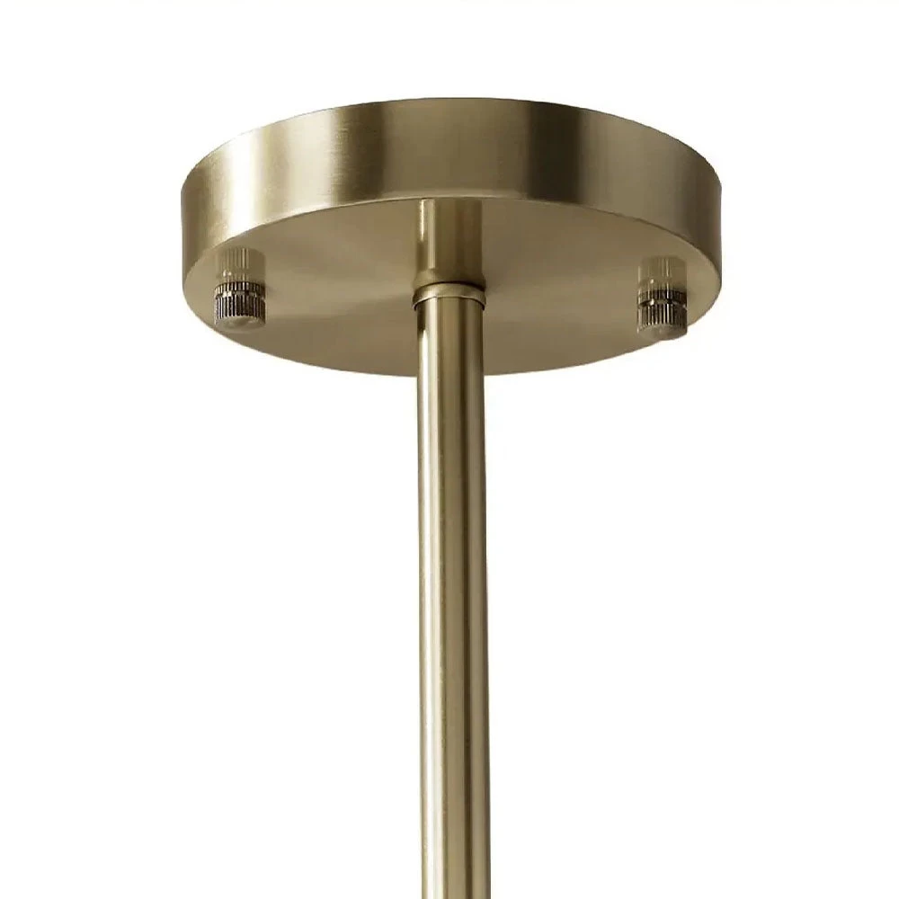 Modern Gold 6-Light White Glass Chandelier - Image 7