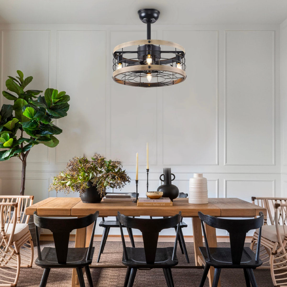 Wood Farmhouse Ceiling Fan - Image 2