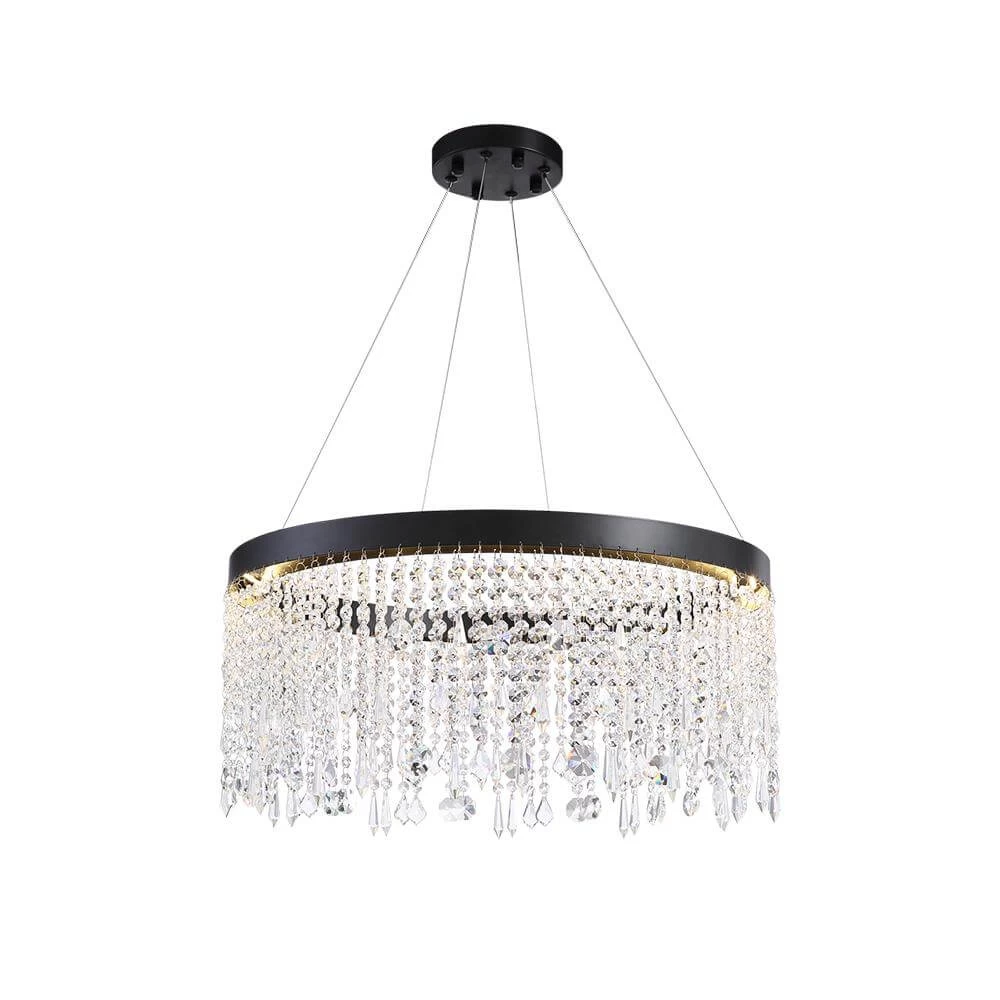 Circular Crystal Raindrop Chandelier - Image 5