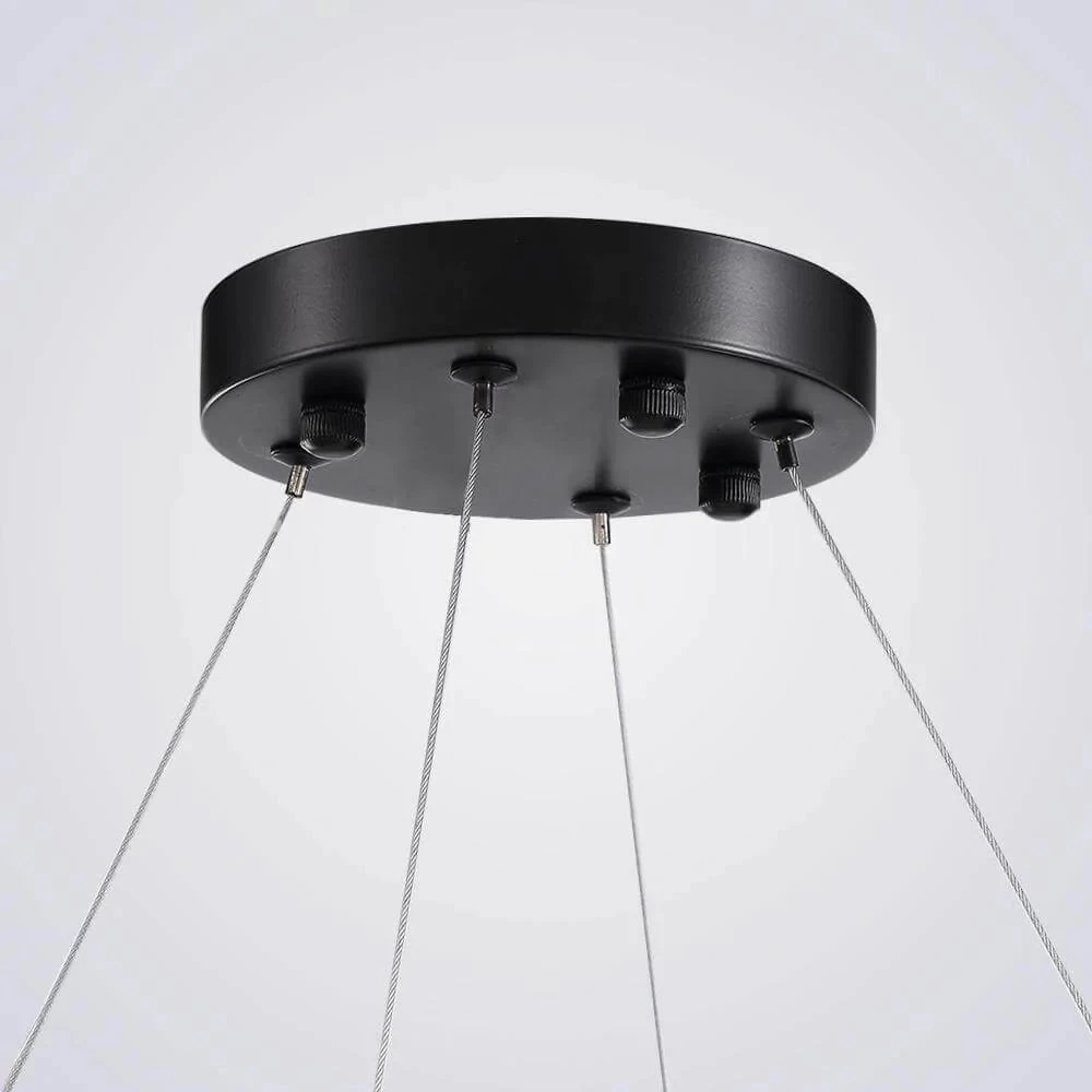 Circular Crystal Raindrop Chandelier - Image 8