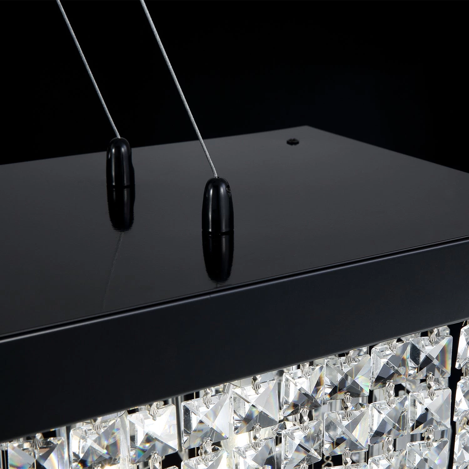 Rectangular Crystal Chandelier - Dining Room Crystal Chandeliers - Image 9