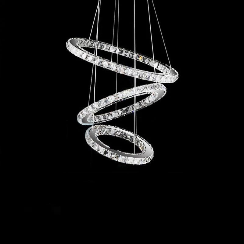 Crystal Ring Chandelier - Multi-Ring Choices - Image 9