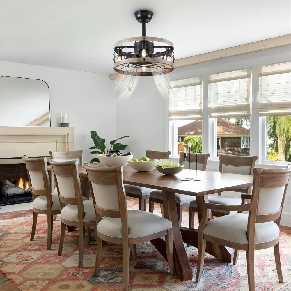 Wood Farmhouse Ceiling Fan - Image 3