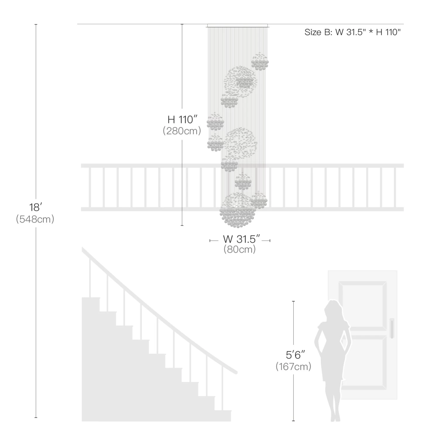 Luxury Solar System Spiral Raindrop Chandelier For Foyer And Entryway - Image 7
