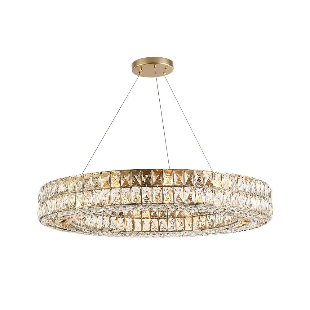 Luxury Style One Ring Crystal Chandelier - Living Room - Image 5