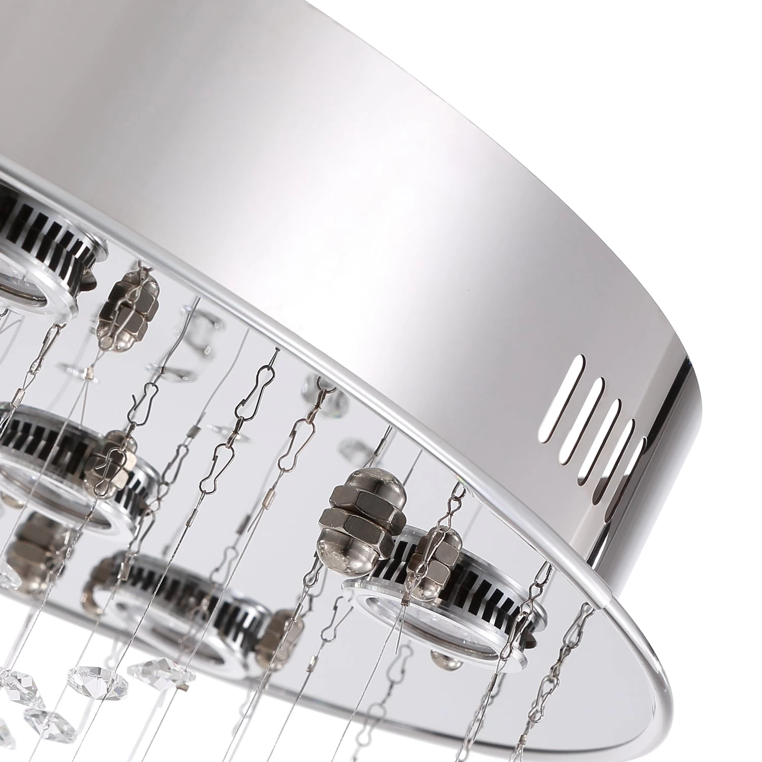 Modern Flush Mount Crystal Chandelier - Fruit Shaped Ceiling Light - Image 8