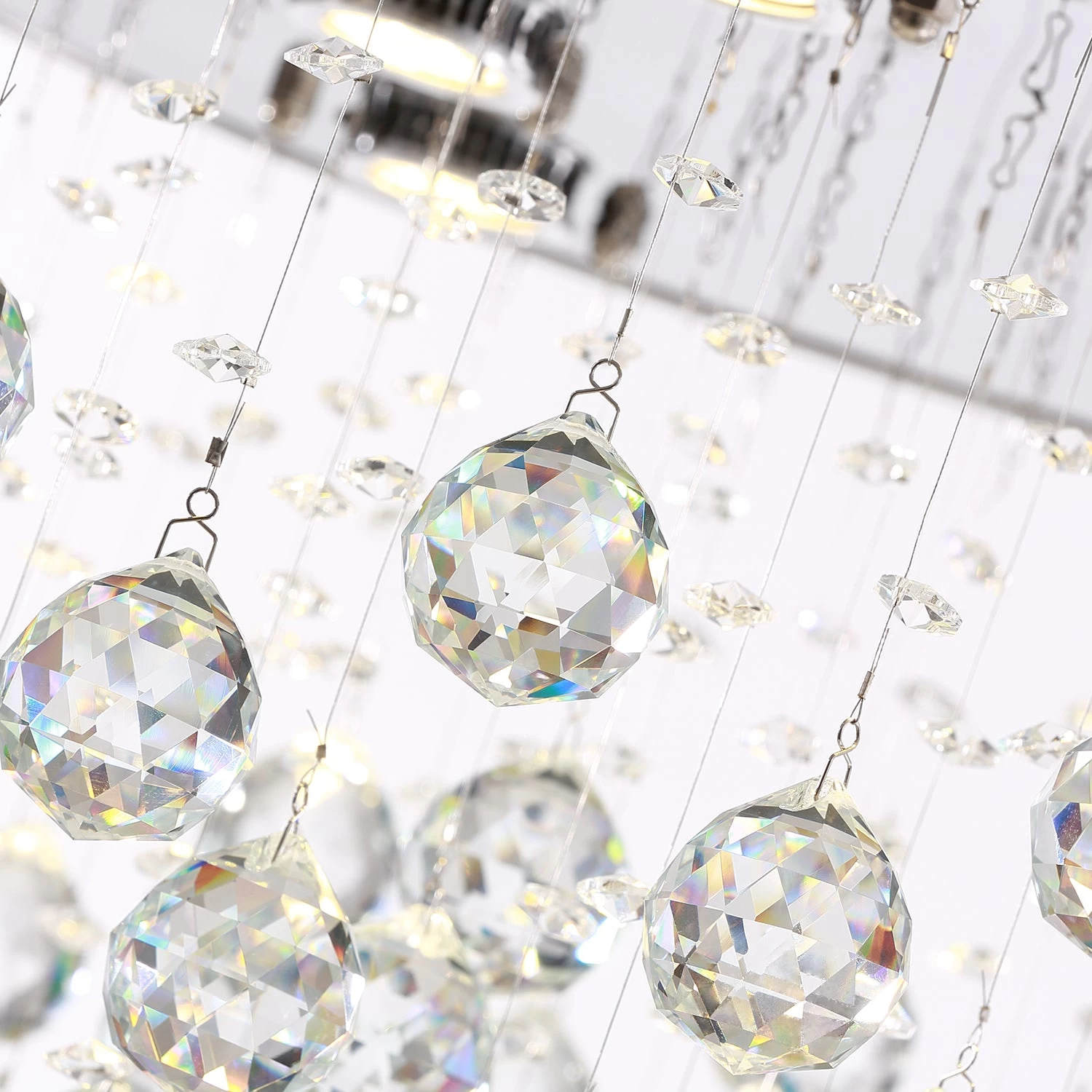 Modern Flush Mount Crystal Chandelier - Fruit Shaped Ceiling Light - Image 7