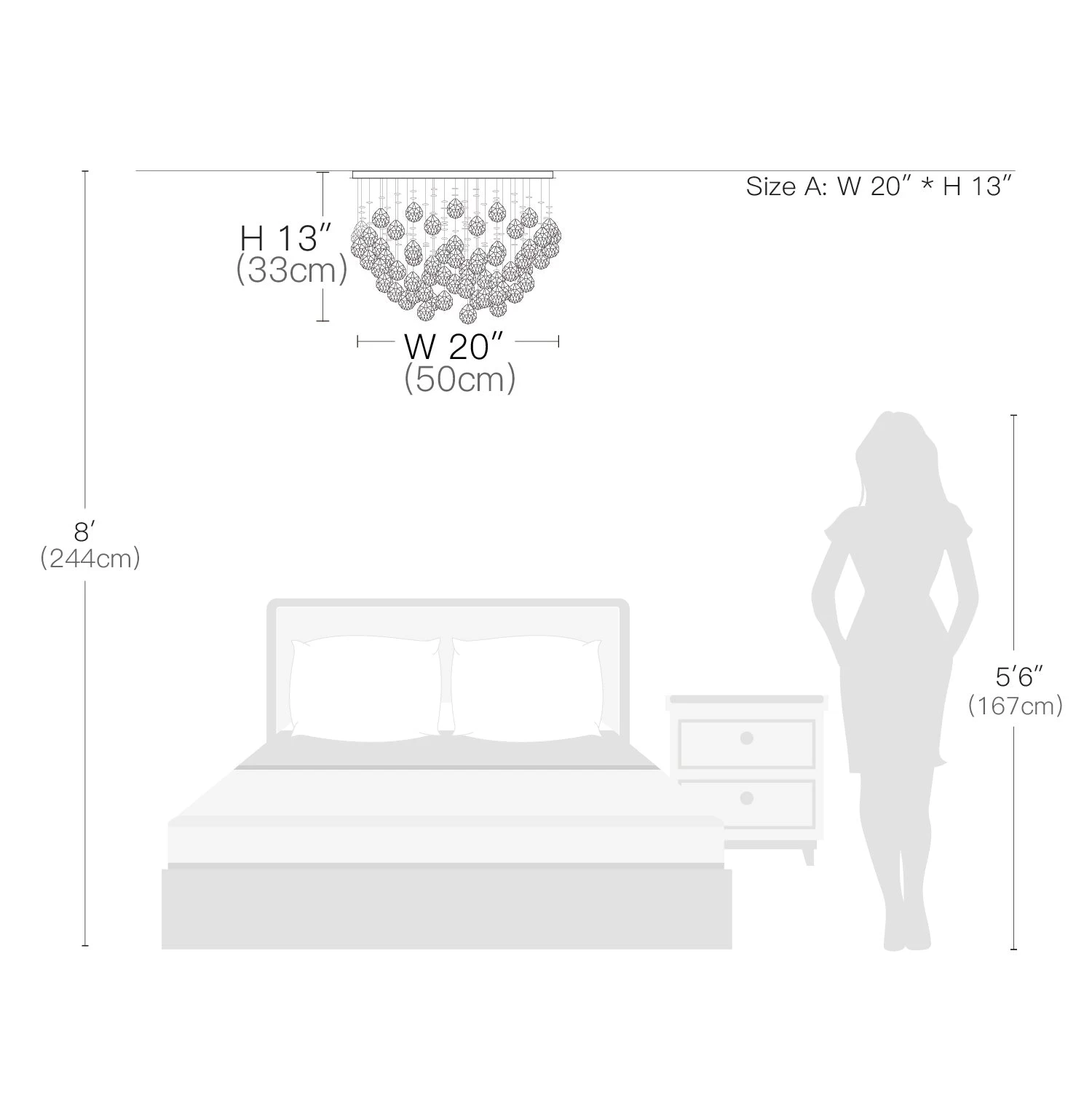 Modern Flush Mount Crystal Chandelier - Fruit Shaped Ceiling Light - Image 6